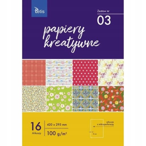 Kreatívny papier A3 č. 03 TETIS