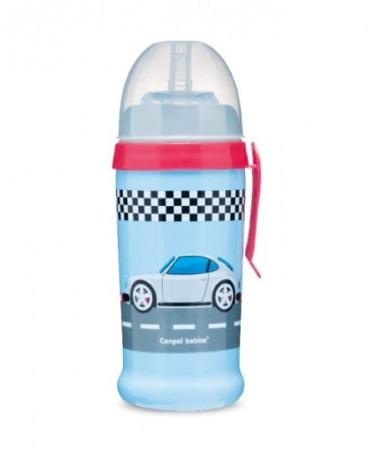CANPOL Nerozlievacia fľaša so silikónovou hadičkou, 350 ml