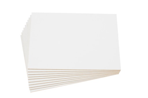 10x HDF Biela - 3mm - A5 210x148mm - rezanie laserom