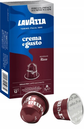 Kapsuly NESPRESSO LAVAZZA Crema e Gusto Ricco 10