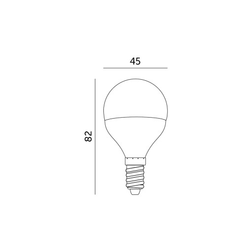 LED žiarovka 6W E14 teplá biela 3000K GUĽA