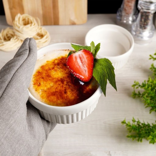 2x TEPLOTOLNÝ ramekin, miska, miska, miska na pečenie suflé dezertov