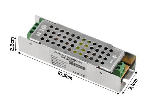 LED napájací zdroj 12V 36W pre LED pásik Modulárny super tenký IP20 transformátor