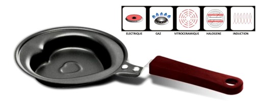SRDCE PRE MILOVNÍCKY - srdce 12 cm - NEPRIPÍNAVÉ plynová INDUKCIA