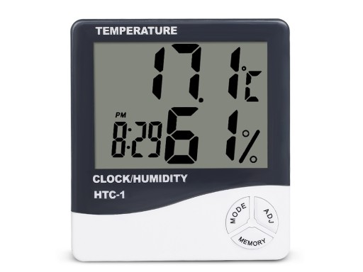 HYGROMETER TEPLOMER HODINY IZBOVÝCH SENZOROV BEZDRÔTOVÁ LCD METROSTANICA