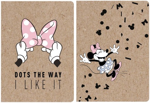 2X ŠKOLSKÝ ZÁPISNÍK A5 60k LINIEK MINNIE MOUSE