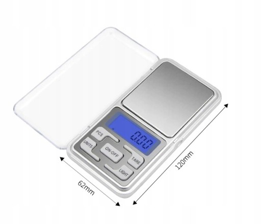 Vrecková váha na šperky 0,01g / 200g Precízna elektronika + batérie