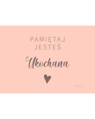 Magnet na chladničku. Pamätaj, si milovaný (ružový)
