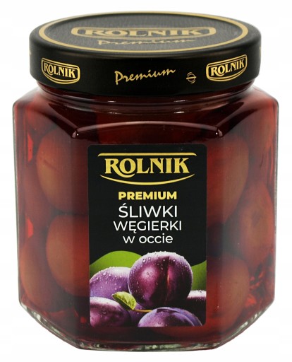 Rolnik Premium maďarské slivky v octe 540 g