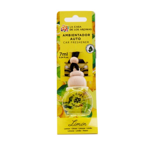 LA CASA DE LOS AROMAS CAR Vôňa do auta v skle LEMON, 7 ml