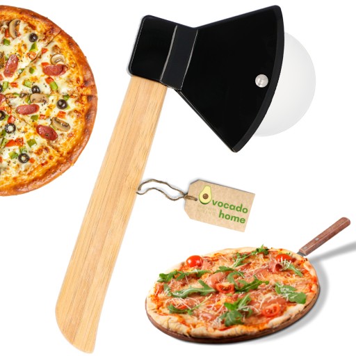 Nôž na rezanie PIZZY, Vrúbkovaná sekera, AX
