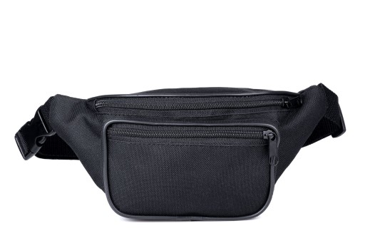 Taška cez pás, nepremokavá čierna bedrová taška