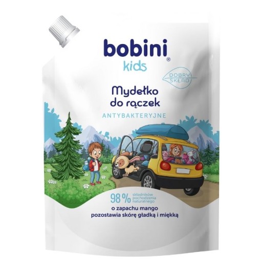 Bobini detské mydlo na umývanie rúk mango náhradná náplň 300 ml