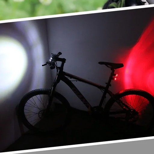 LED HLINÍKOVÉ PREDNÉ SVETLO NA BICYKEL OSVETLENIE BICYKLA 3 REŽIMY BLIKAJÚCEHO