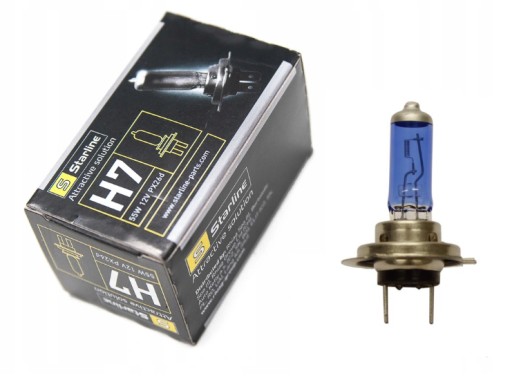H7 12V 55W Xenónová biela žiarovka +30% Starline