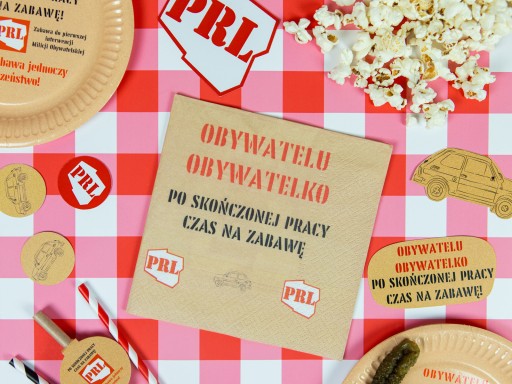 Narodeninové obrúsky Poľskej ľudovej republiky, komunizmus, 33cm, 20ks