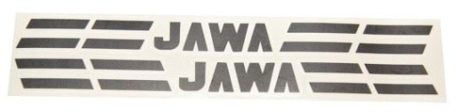 Čiernobiele nálepky Jawa 50 - pár - originál