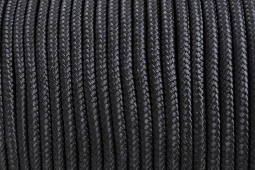 POLYPROPYLÉNOVÉ LANO Čierne pletené plachetnicové lano 10mm 1M