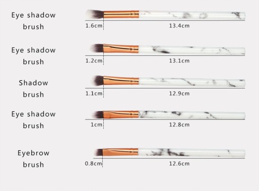 SADA ŠTETEC NA MEJKAP Marble Marble 10 ks