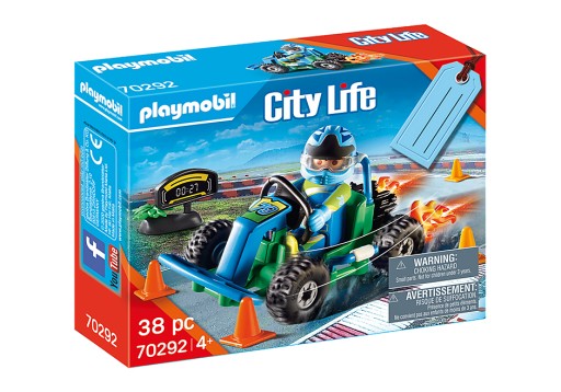 PLAYMOBIL70292 PRETEKY GO-KART KUŽELÍK PRETEKOV NA GOKART VODIČA