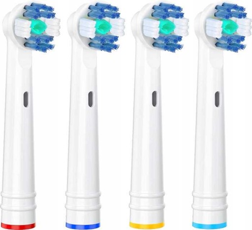 4x NÁHRADNÉ HROTY PRE ORAL-B 3D WHITE + 4x NÁHRADNÉ HROTY BIELE FLOSS