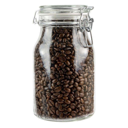 HERMETICKÁ SKLENENÁ Dóza SO SKLENENÝM viečkom 1,1L