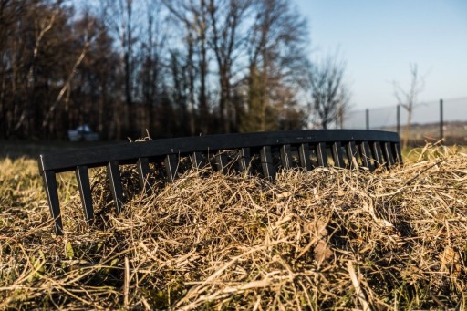 Plastové hrable na trávu, lístie, 18 zubov, bez násady