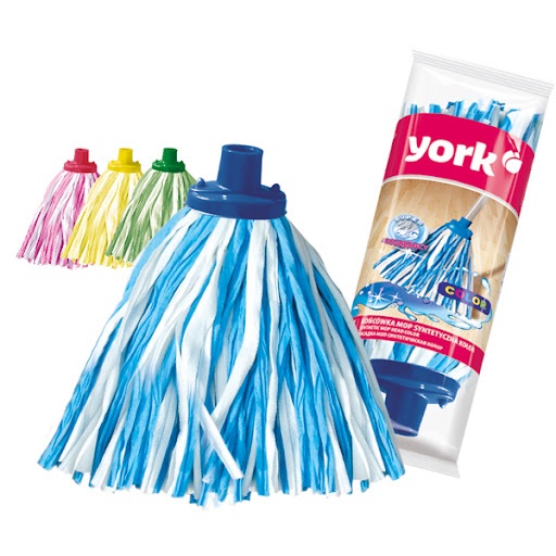 Mop syntetická špička COLOR York prúžok, mix farieb - 1 kus