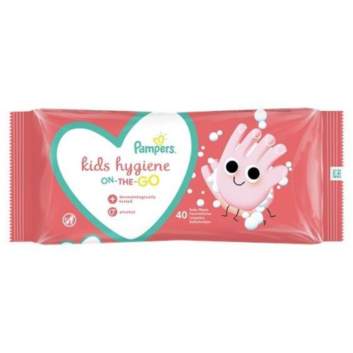 PAMPERS KIDS HYGIENA NA CESTÁCH VLHČENÉ Utierky 40 KS