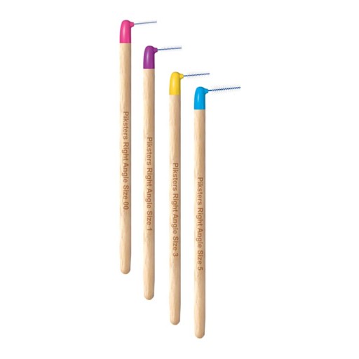 PIKSTERS BAMBOO Zubné kefky uhlové 6 ks. veľkosť 00