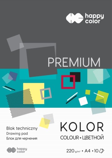 HAPPY COLOR TECHNICKÝ BLOK A4 220 G FARBA
