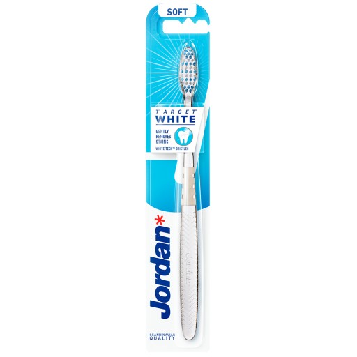 JORDAN TARGET WHITE bieliaca zubná kefka SOFT soft 1 ks.