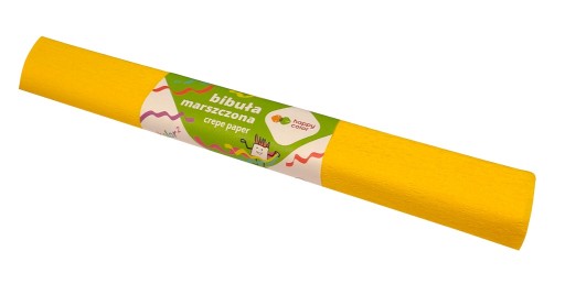 Krčený hodvábny papier Farba ŽLTÁ č. 1 HAPPY COLOR 1 ks.
