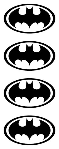 Nálepky na motorku BATMAN 7x4cm 4 ks