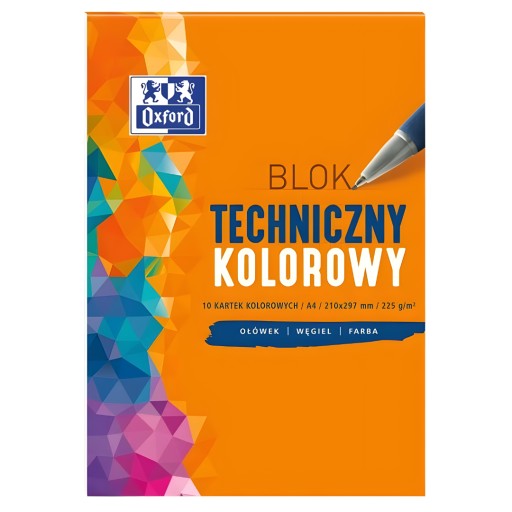 Oxford Technická podložka A4 10 listov Farebná 400093230