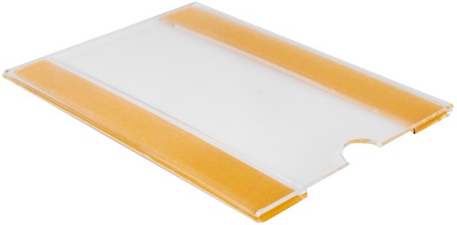 VRECKO NA PLAKÁT C A6 LEVEL PLEXI S PÁSKOU S PRSTOVÝM STRIHOM - A6 PLEXI