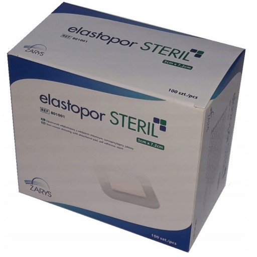 OMIETKA STERILNÁ OBLIEVKA ELASTOPOR STERIL 5x7,2cm 1ks