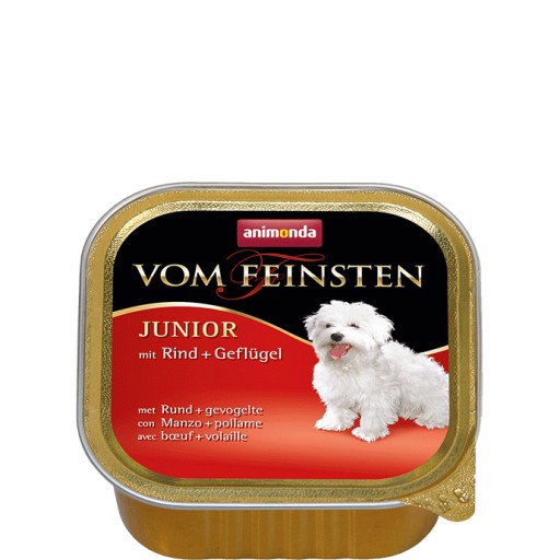 ANIMONDA VOM FEINSTEN JUNIOR hovädzie a hydinové mäso 150g