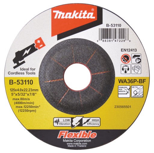 BRÚSNY KOTÚČ 125mm NA KOV B-53110 MAKITA