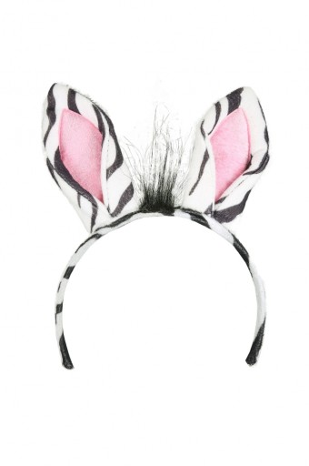 ZEBRA Set Čelenka Ears Tail Outfit Zoo Party Ball