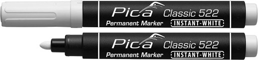 Permanentný popisovač PICA 522/52 Univerzálny popisovač biely na popisovanie 1-4mm