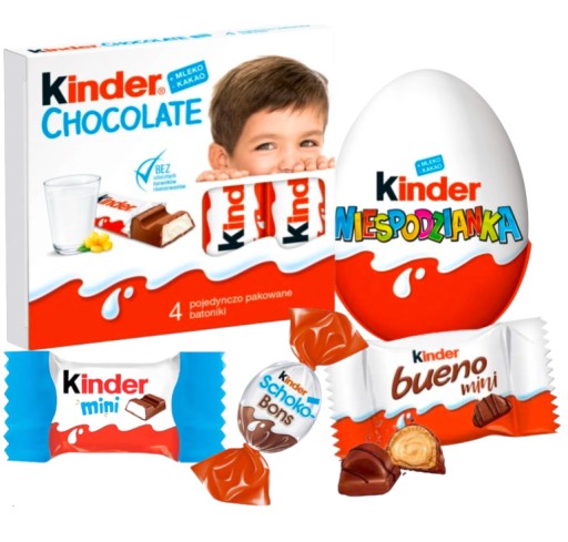 Sladkosti Kinder Mini Pack Vajíčko Čokoláda Deň detí pre deti bons