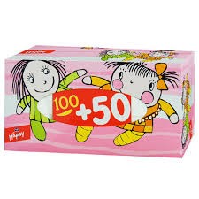 HAPPY krabička na papierové vreckovky Dolls 150 ks.