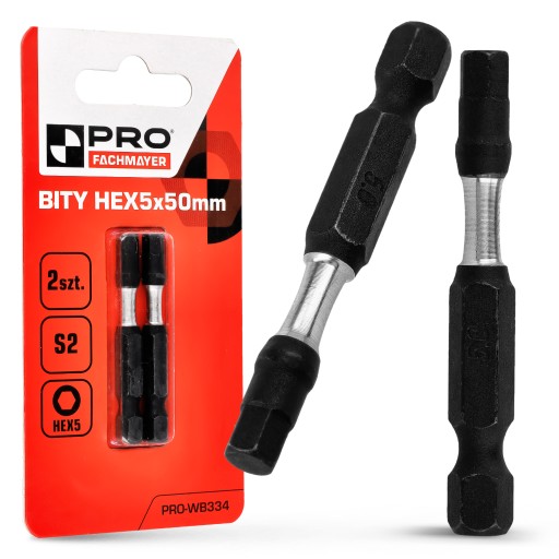 NÁRAZOVÉ HROTY NÁRAZOVÝ BIT SILNÝ SKRUTKOVACÍ BIT HEX5 50 MM