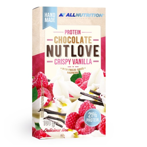 ALLNUTRITION PROTEIN CHOCOLATE NUTLOVE 100g VANILKA PROTEIN CHOCOLATE FIT