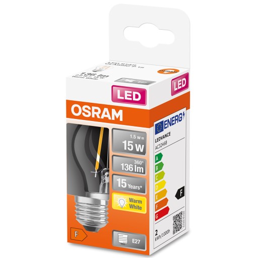 LED žiarovka SMALL BALL E27 1,5W = 15W 2700K OSRAM