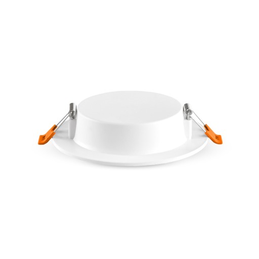 Videx LED vstavané stropné svietidlo, biele, okrúhle, 6W, 420lm