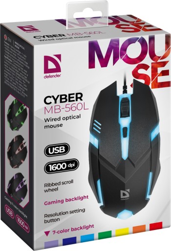 HERNÁ MYŠ PRE HRÁČOV RGB LED 1200 DPI