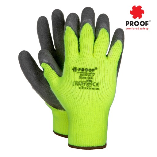 PROOF HOTCOLD OCHRANNÉ PRACOVNÉ RUKAVICE DO CHLADNIČKY LATEX R.10 1 pár