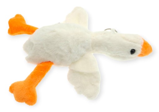 Plyšová kľúčenka maskot hus 18cm 79b